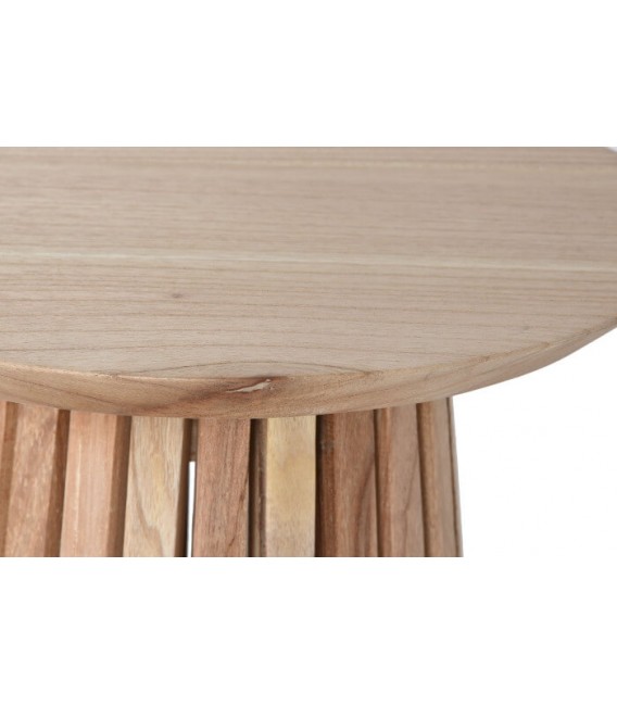 MESITA AUXILIAR MADERA DE MINDI NATURAL MDMHOGAR