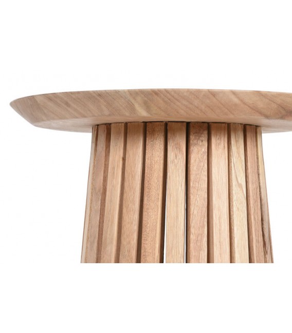 MESITA AUXILIAR MADERA DE MINDI NATURAL MDMHOGAR