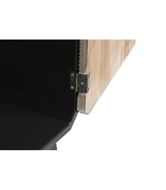 APARADOR MADERA NEGRA Y NATURAL MDMHOGAR