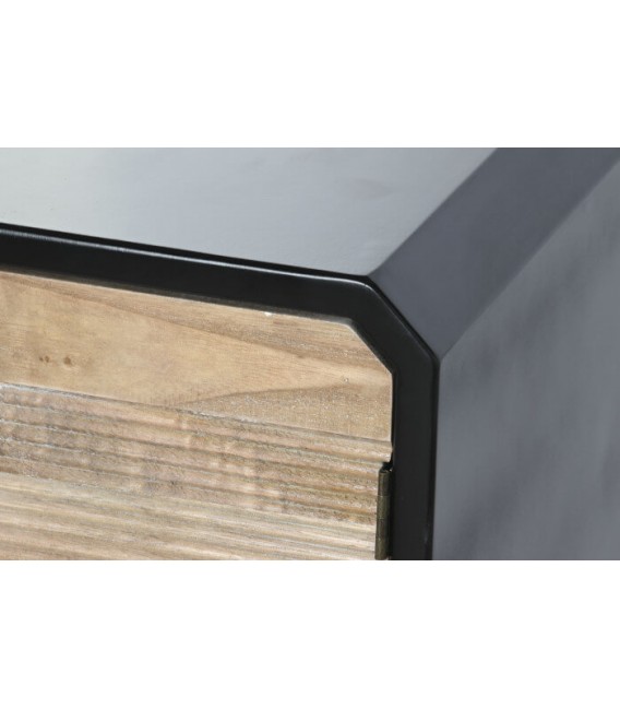 APARADOR MADERA NEGRA Y NATURAL MDMHOGAR