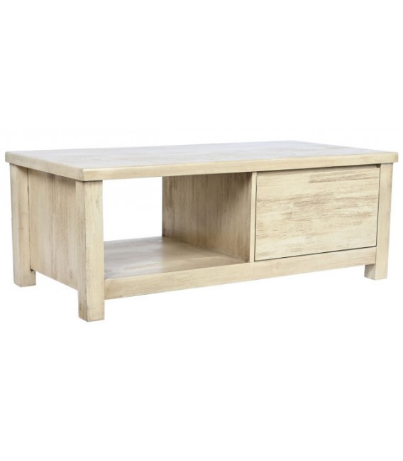 MESA DE CENTRO MADERA DE ACACIA NATURAL MDMHOGAR