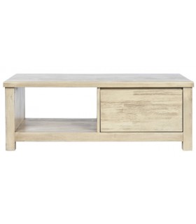 MESA DE CENTRO MADERA DE ACACIA NATURAL MDMHOGAR