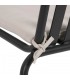 SILLA EXTERIOR 52 X 57 X 87 LELMA METAL ANTRACITA TEXTIL BLANCO