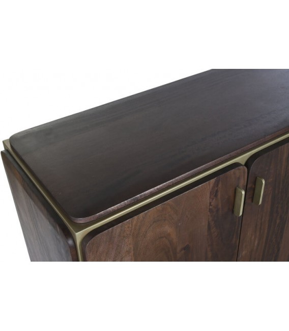 APARADOR MADERA DE MANGO Y ACERO MDMHOGAR