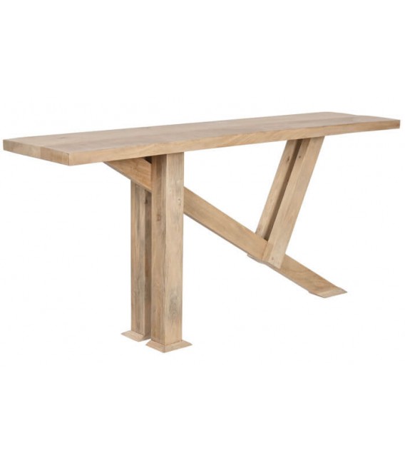 CONSOLA MADERA DE MANGO NATURAL MDMHOGAR