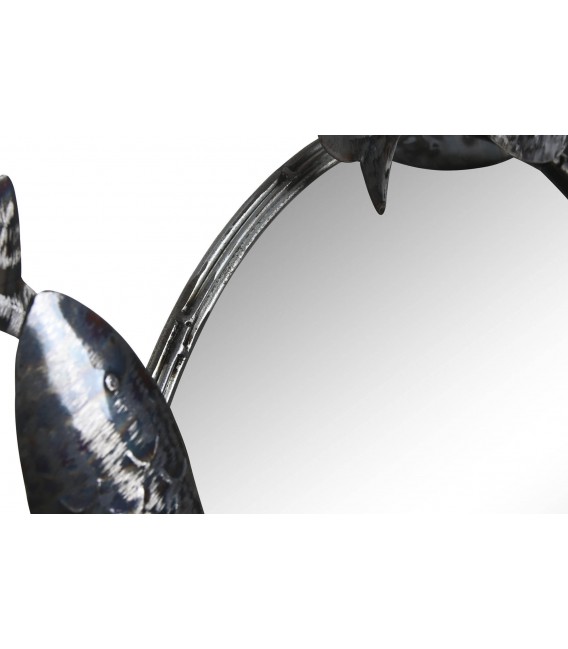 ESPEJO 1ORIGINAL ESTILO VINTAGE  METAL ACABADO PLATA VIEJA