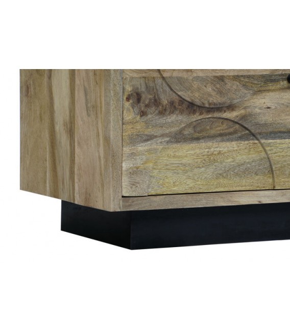 VITRINA MADERA DE MANGO CRISTAL MDMHOGAR