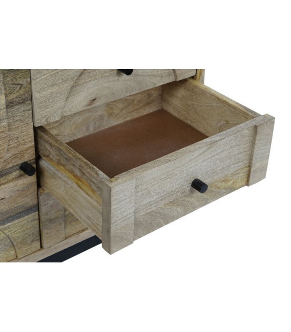 VITRINA MADERA DE MANGO CRISTAL MDMHOGAR