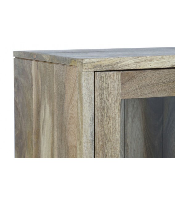 VITRINA MADERA DE MANGO CRISTAL MDMHOGAR