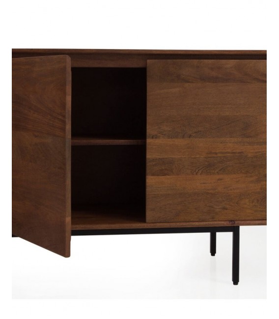 APARADOR MADERA MACIZA DE MANGO METAL MDMHOGAR