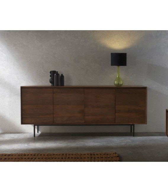 APARADOR MADERA MACIZA DE MANGO METAL MDMHOGAR