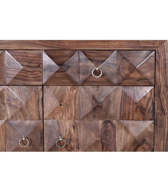 TAQUILLON 100 X 40 X 87 ADES MADERA DE PALISANDRO METAL