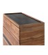 COMODA 3 CAJONES MADERA ACACIA Y MARMOL MDMHOGAR