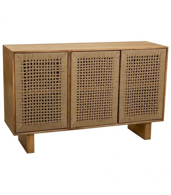 APARADOR MADERA Y CUERDA DE YUTE MDMHOGAR