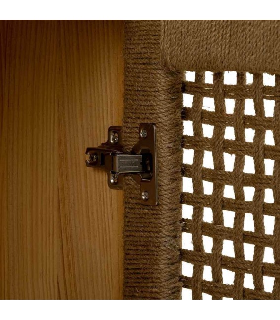 APARADOR MADERA Y CUERDA DE YUTE MDMHOGAR