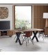 MESA DE COMEDOR MADERA DE ACACIA Y METAL MDMHOGAR