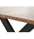 MESA DE COMEDOR MADERA DE ACACIA Y METAL MDMHOGAR