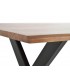MESA DE COMEDOR MADERA DE ACACIA Y METAL MDMHOGAR