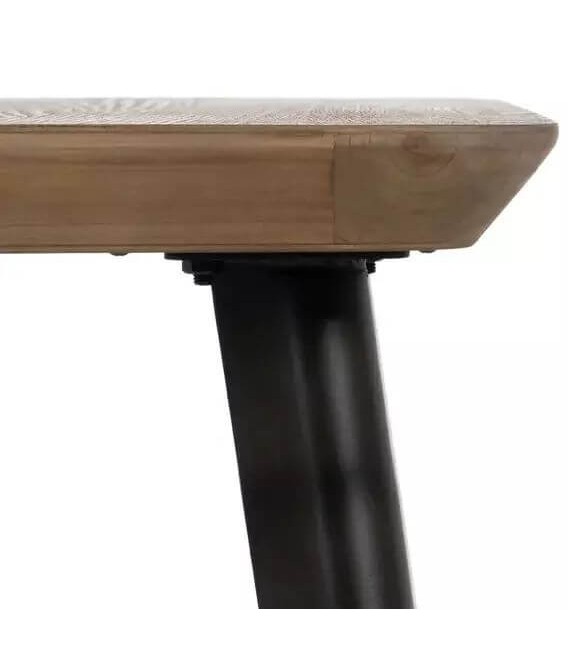 MESITA AUXILIAR MADERA DE ABETO Y METAL MDMHOGAR