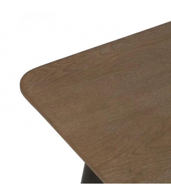 MESA DE CENTRO 120 X 60 X 43 FRAGANCIA MADERA NATURAL METAL NEGRO