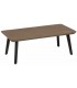 MESA DE CENTRO MADERA NATURAL METAL NEGRO MDMHOGAR