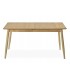 MESA DE COMEDOR EXTENSIBLE MADERA ROBLE NATURAL MDMHOGAR