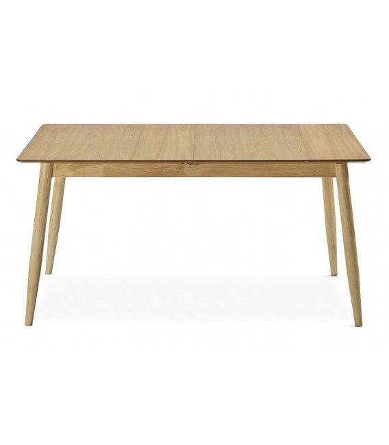MESA DE COMEDOR EXTENSIBLE MADERA ROBLE NATURAL MDMHOGAR