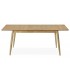 MESA DE COMEDOR EXTENSIBLE MADERA ROBLE NATURAL MDMHOGAR