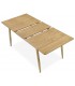MESA DE COMEDOR EXTENSIBLE MADERA ROBLE NATURAL MDMHOGAR