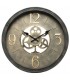 RELOJ DE PARED REDONDO POLICARBONATO ORO VIEJO Y CRISTAL