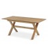 MESA DE COMEDOR EXTENSIBLE RECTANGULAR MADERA NATURAL