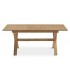 MESA DE COMEDOR EXTENSIBLE RECTANGULAR MADERA NATURAL