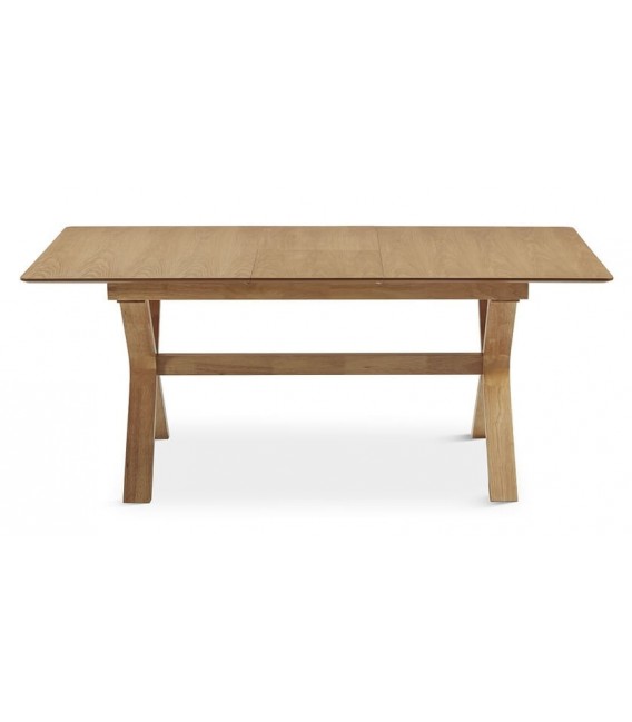 MESA DE COMEDOR EXTENSIBLE RECTANGULAR MADERA NATURAL
