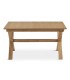 MESA DE COMEDOR EXTENSIBLE RECTANGULAR MADERA NATURAL