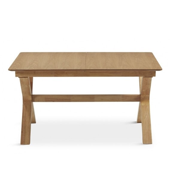 MESA DE COMEDOR EXTENSIBLE RECTANGULAR MADERA NATURAL