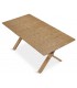 MESA DE COMEDOR EXTENSIBLE 160 X 90 X 75 PIERO MADERA NATURAL