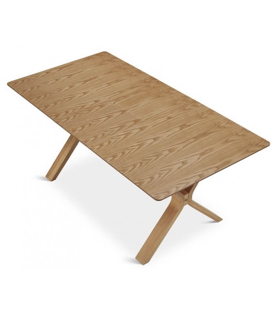 MESA DE COMEDOR EXTENSIBLE 160 X 90 X 75 PIERO MADERA NATURAL