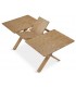 MESA DE COMEDOR EXTENSIBLE RECTANGULAR MADERA NATURAL