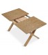 MESA DE COMEDOR EXTENSIBLE RECTANGULAR MADERA NATURAL