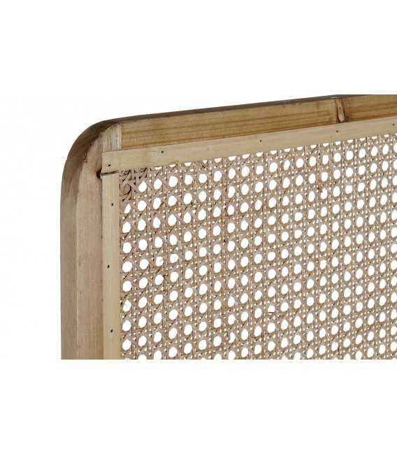 BIOMBO 3 HOJAS  MADERA Y RATAN NATURAL