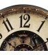 RELOJ DE PARED GRANDE METAL ORO VIEJO Y NEGRO ENGRANAJES