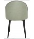 SILLA 45 X 55 RIVEN TELA VERDE MENTA METAL NEGRO