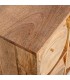 COMODA 10 CAJONES CIRCULOS MADERA DE MANGO NATURAL