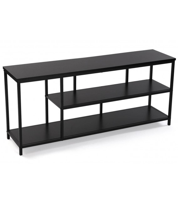 MUEBLE DE TV PEQUEÑO METAL NEGRO MDMHOGAR