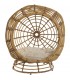 CAMA MASCOTA 58 Ø X 60 TOBY RATAN NATURAL TELA BLANCA