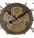 RELOJ DE PARED GRANDE ENGRANAJES METAL BRONCE Y CRISTAL