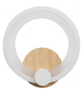 APLIQUE 20 Ø X 5 DISNEY METAL Y POLICARBONATO MADERA Y BLANCO