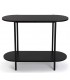 CONSOLA 90 X 40 X 70 GANTA METAL Y MADERA MDF NEGRO