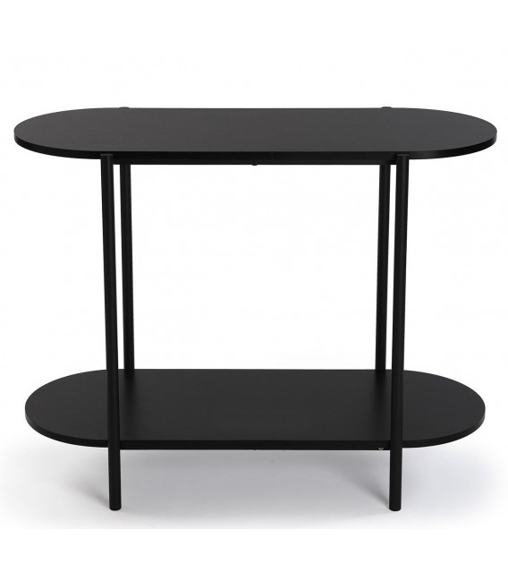 CONSOLA 90 X 40 X 70 GANTA METAL Y MADERA MDF NEGRO