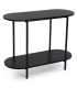 CONSOLA 90 X 40 X 70 GANTA METAL Y MADERA MDF NEGRO